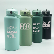 Personalised Stainless Steel Drink Bottle for Dad