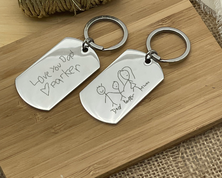 Metal Father's Day Keyring