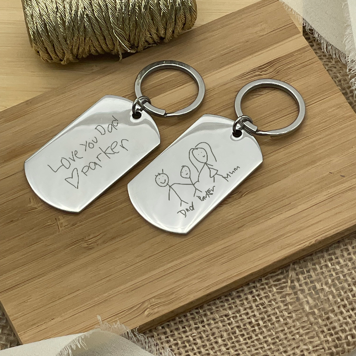 Metal Father's Day Keyring