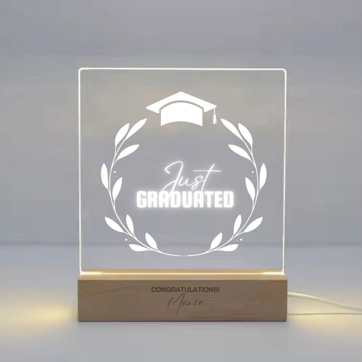 Personalised Graduation LED Night Light | By Personify