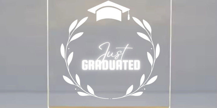 Graduation LED Night Lamp design 1