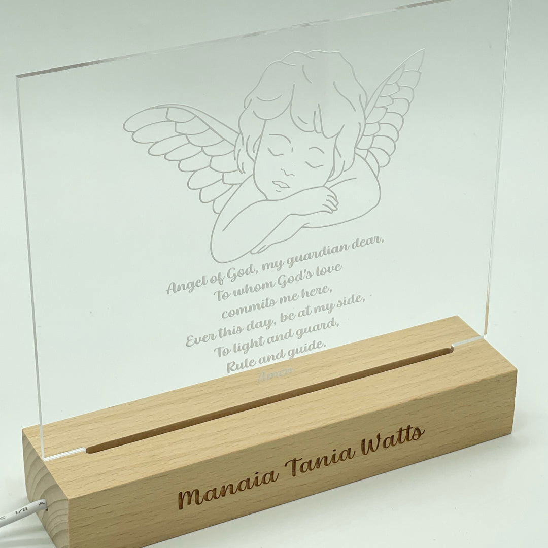 Personalised Guardian Angel LED Night Lamp - Custom Designs – Personify