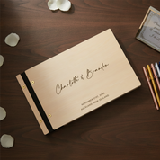 Personalised Wooden Wedding Guest Book and Memory Keepsake