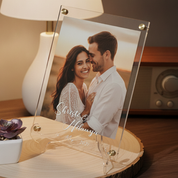 Personalised A5 Acrylic Photo Frame for Couples