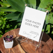 Personalised A5 Acrylic Photo Frame for Couples
