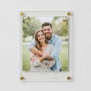 Personalised A5 Acrylic Photo Frame for Couples