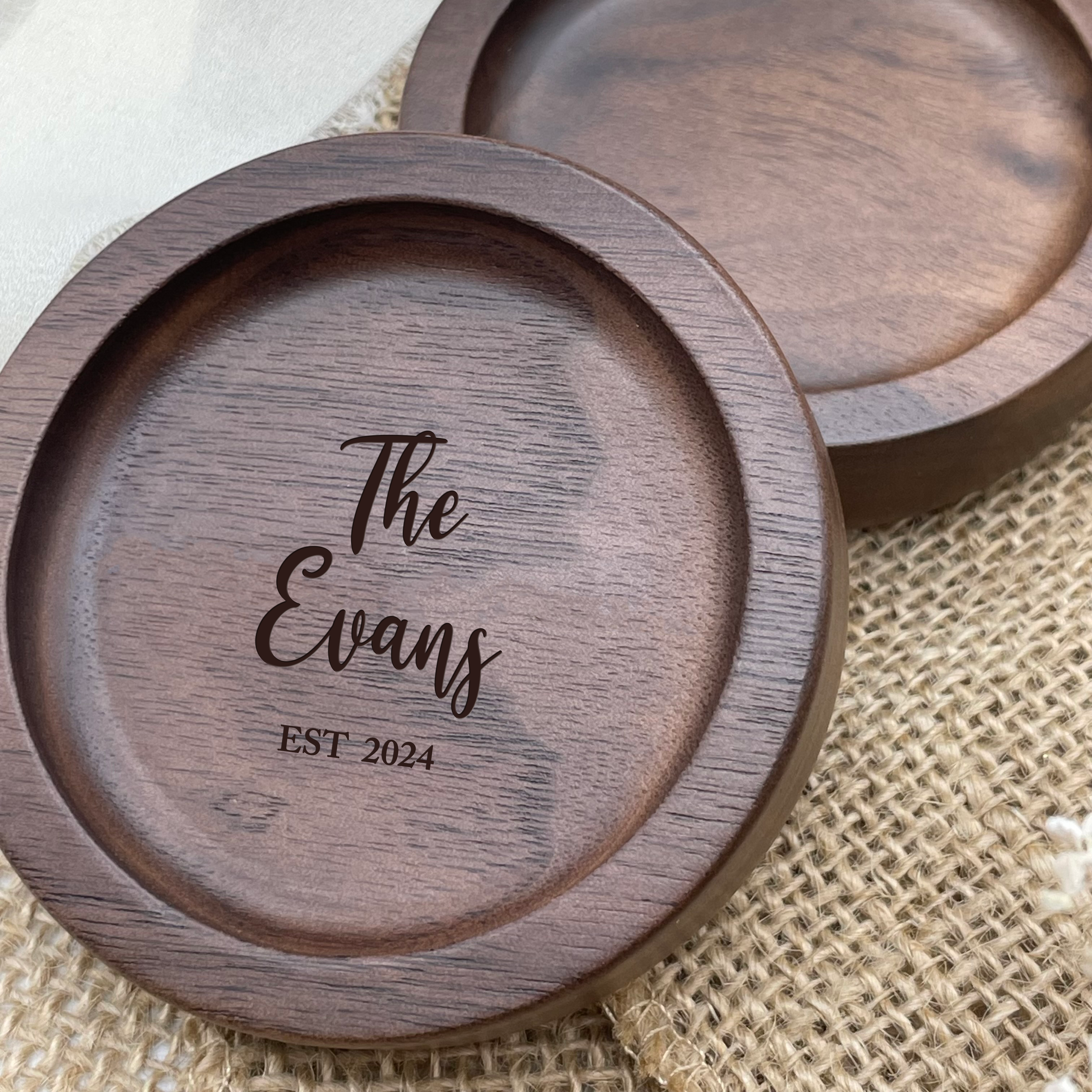 Personalised Wooden Ring Dish