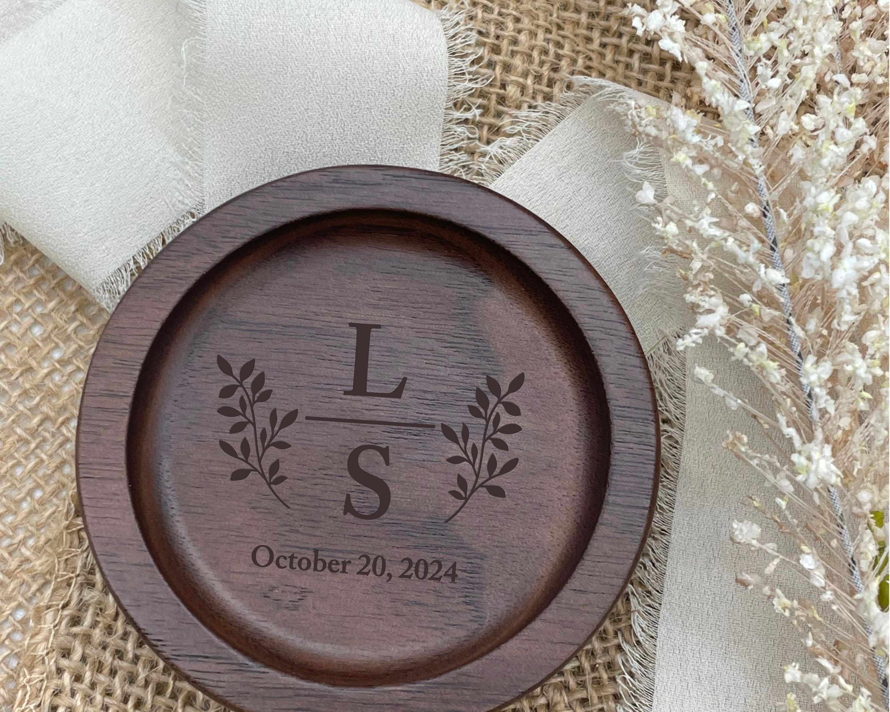 Personalised Wooden Ring Dish