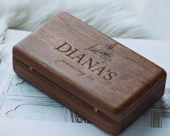 Jewellery Box Walnut with engraving
