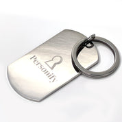 Engraved Corporate Stainless Steel Keyring