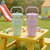 Engraved Kids Water Bottle with Carry Handle