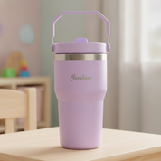 Engraved Kids Water Bottle with Carry Handle