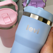 Engraved Kids Water Bottle with Carry Handle