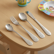 Personalised Kids’ Animal Cutlery Set (4-Piece) - Animal