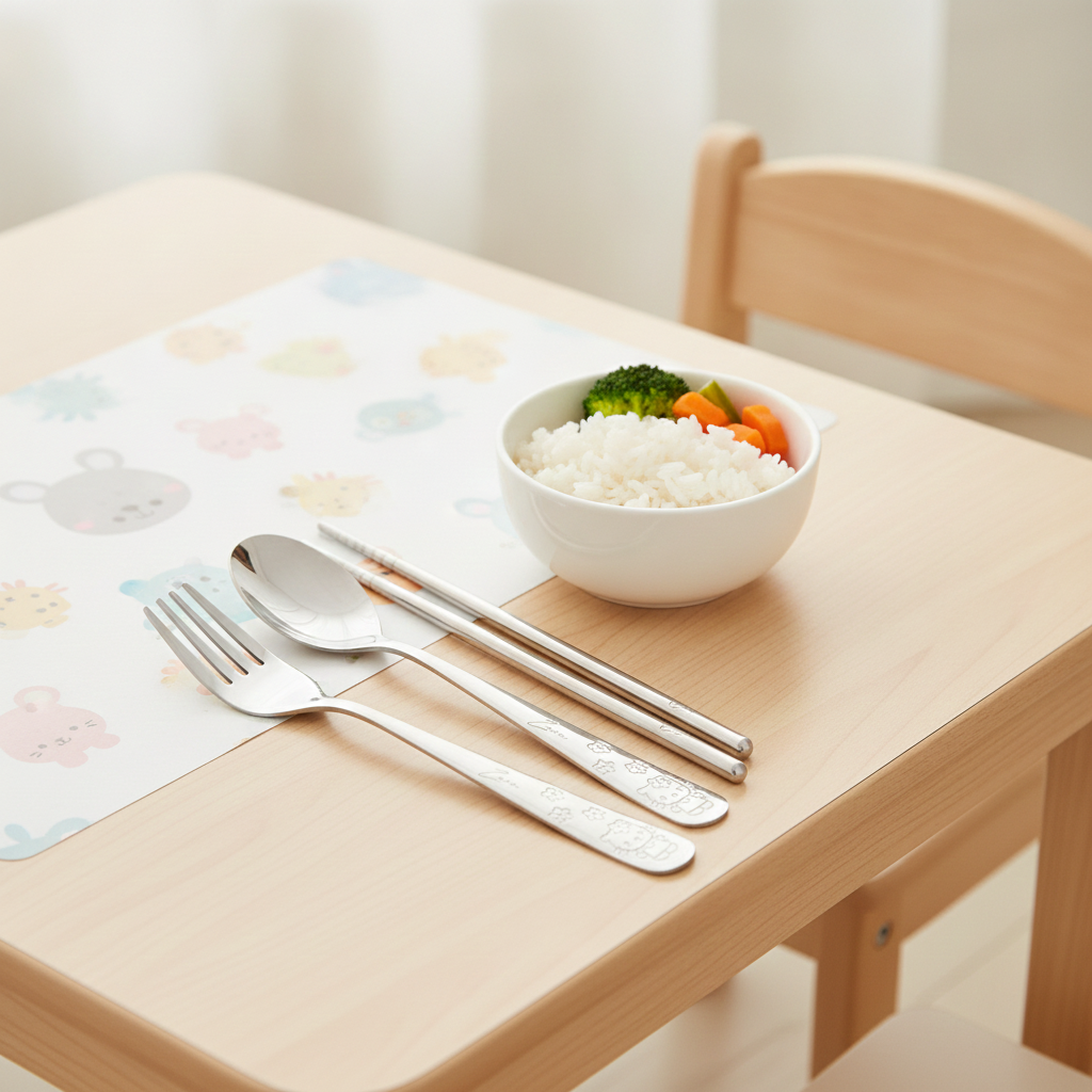 Personalised Kids’ Cutlery Set (4-Piece) - Hello Kitty