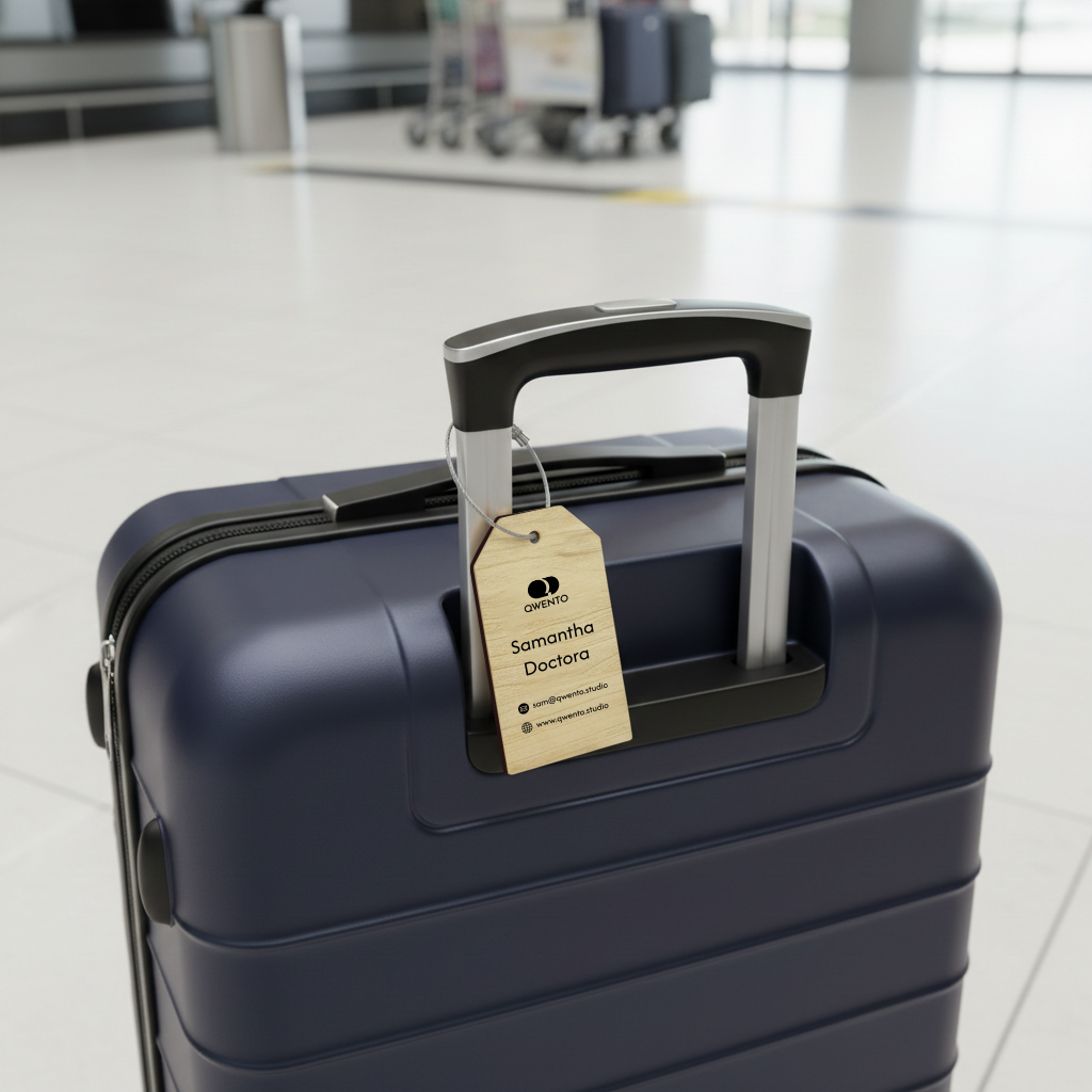 Custom Branded Luggage Tag for Corporate & Business Travel