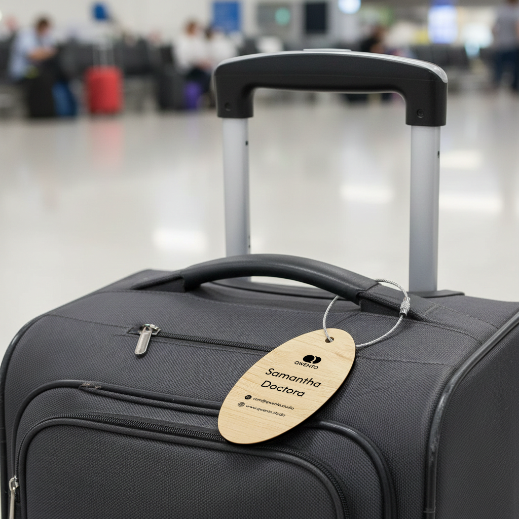 Custom Branded Luggage Tag for Corporate & Business Travel
