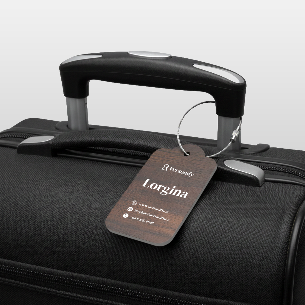 Custom Branded Luggage Tag for Corporate & Business Travel
