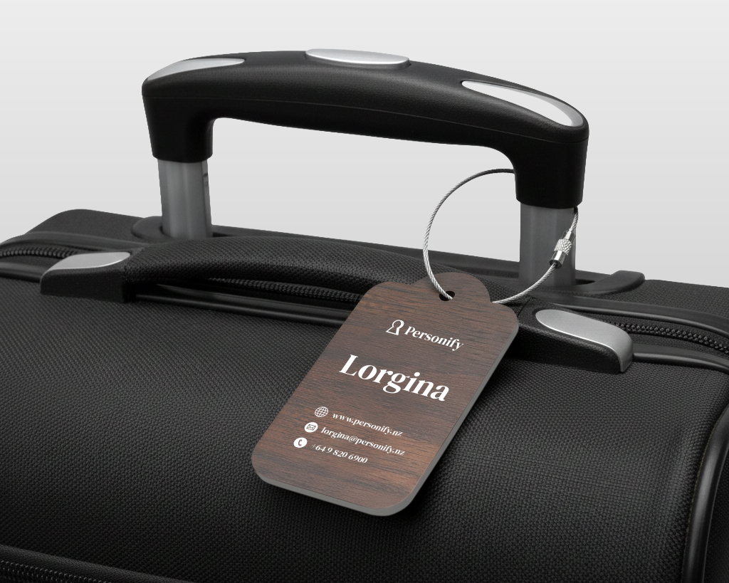 Custom Branded Luggage Tag for Corporate & Business Travel