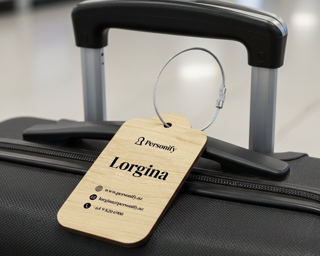 Custom Branded Luggage Tag for Corporate & Business Travel