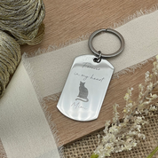 Engraved Stainless Steel Keyring