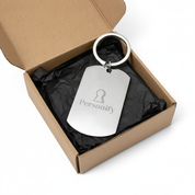 Personalised Stainless Steel Corporate Keyring with Logo
