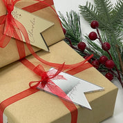 Mirror Name Gift Tag (Set of 3) samples gold and silver