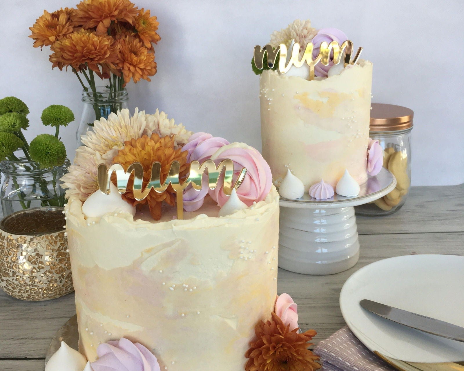 Mum Cake Topper  sample on cake