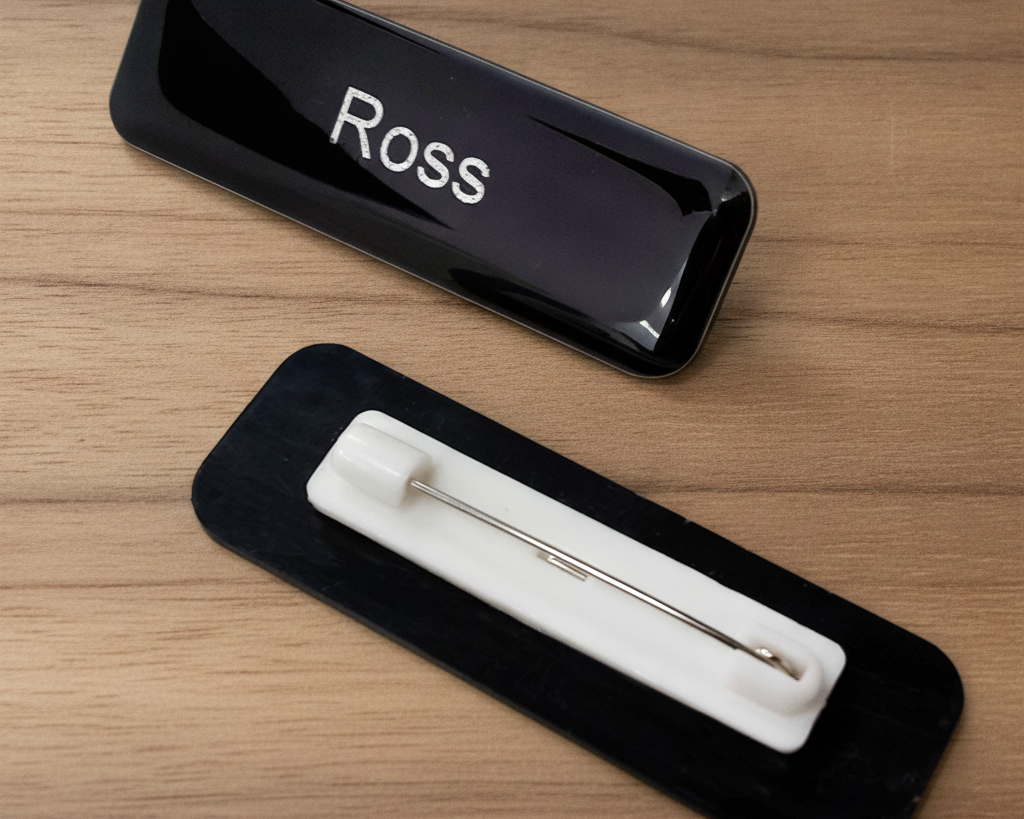 Custom Glazed Name Badge