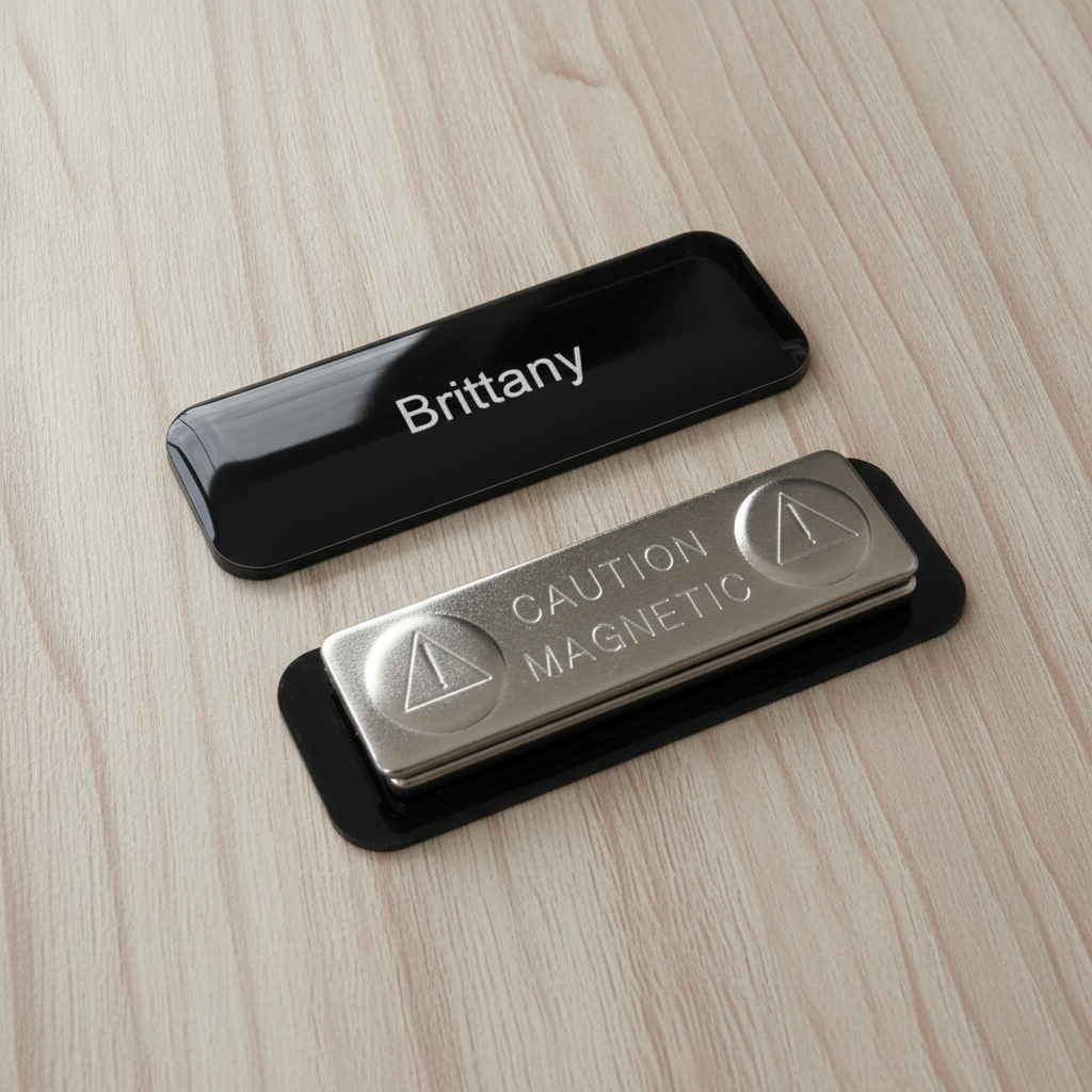 Custom Glazed Name Badge