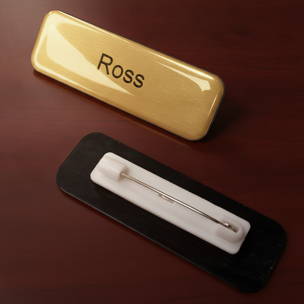 Custom Glazed Name Badge
