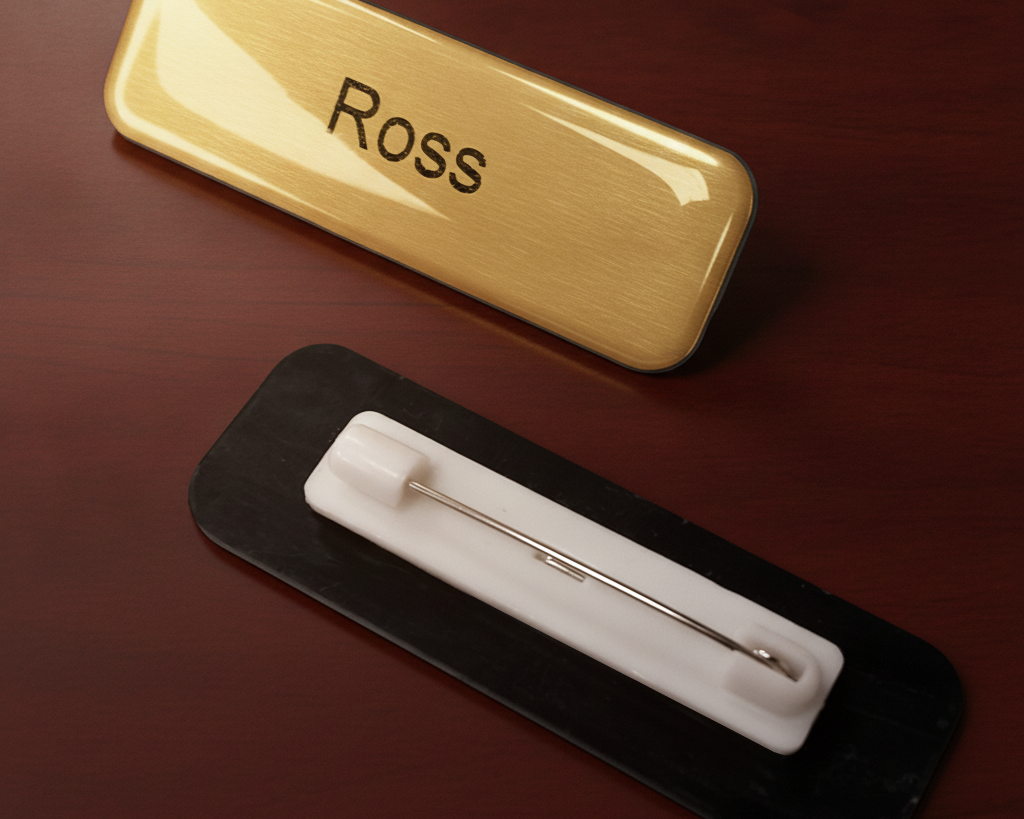 Custom Glazed Name Badge
