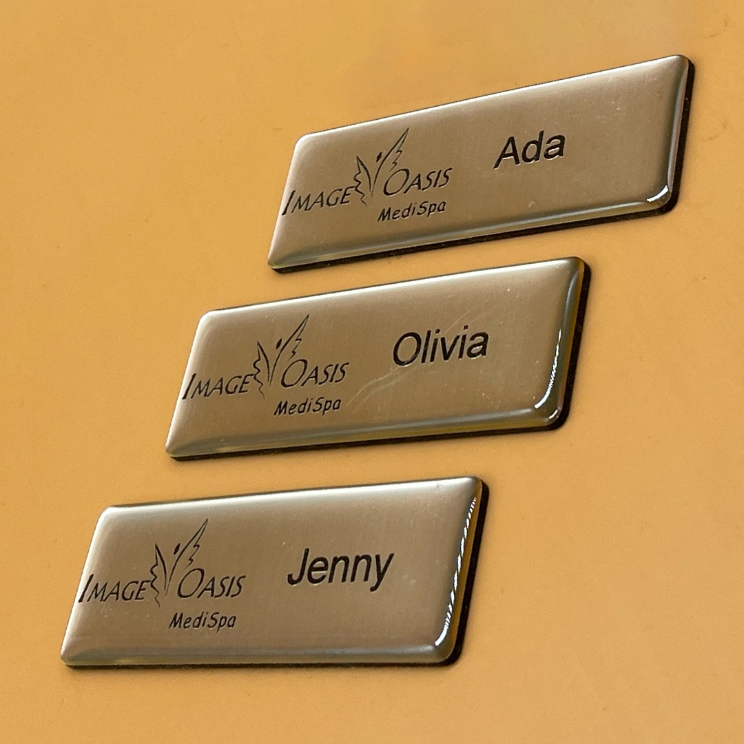 Custom Glazed Name Badge