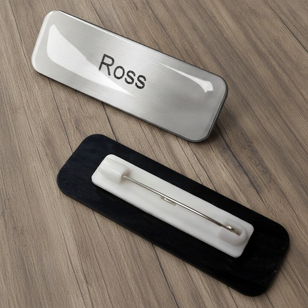Custom Glazed Name Badge