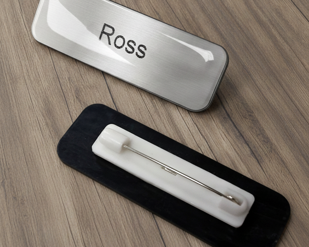 Custom Glazed Name Badge