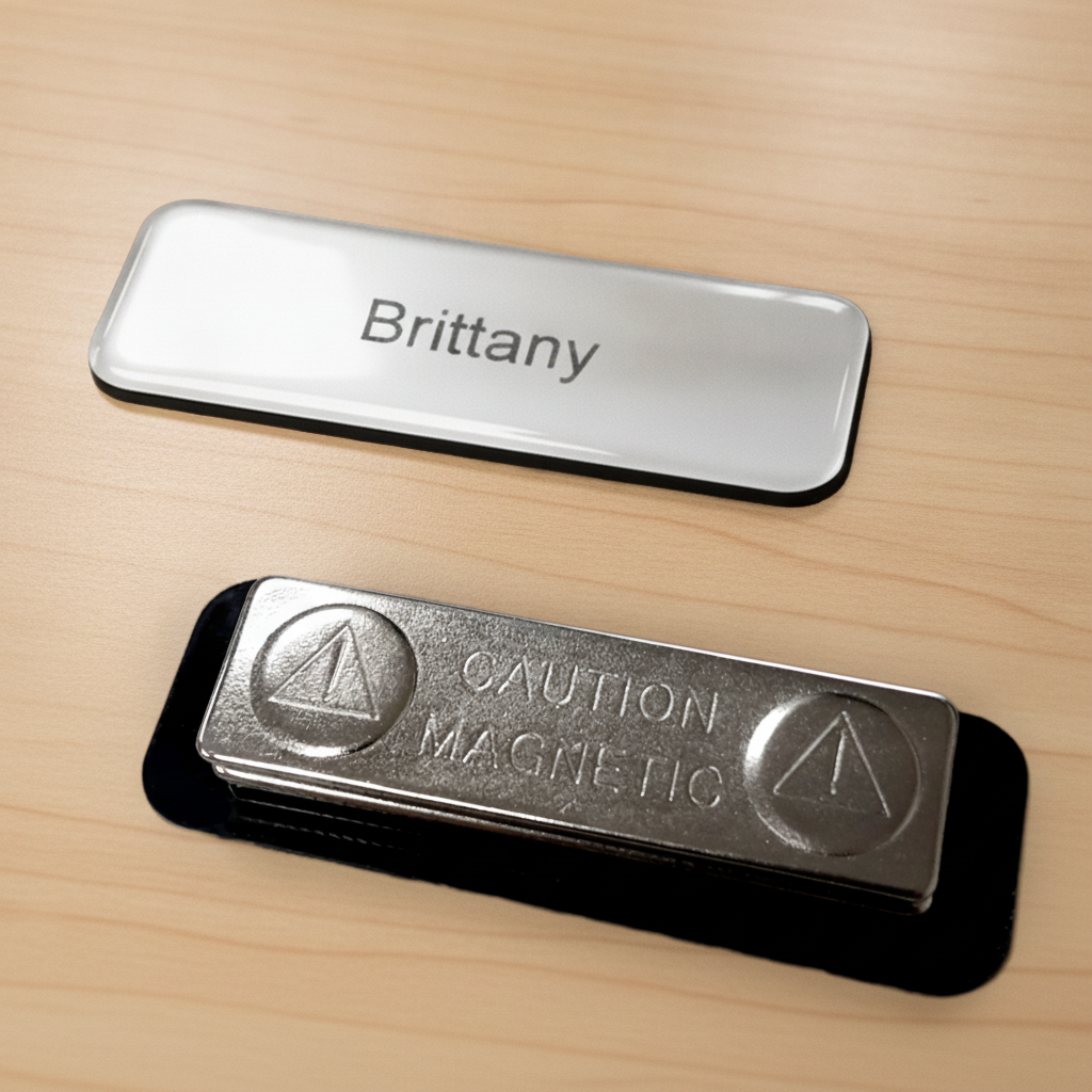 Custom Glazed Name Badge