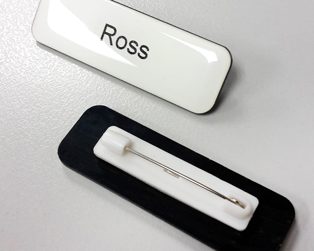 Custom Glazed Name Badge