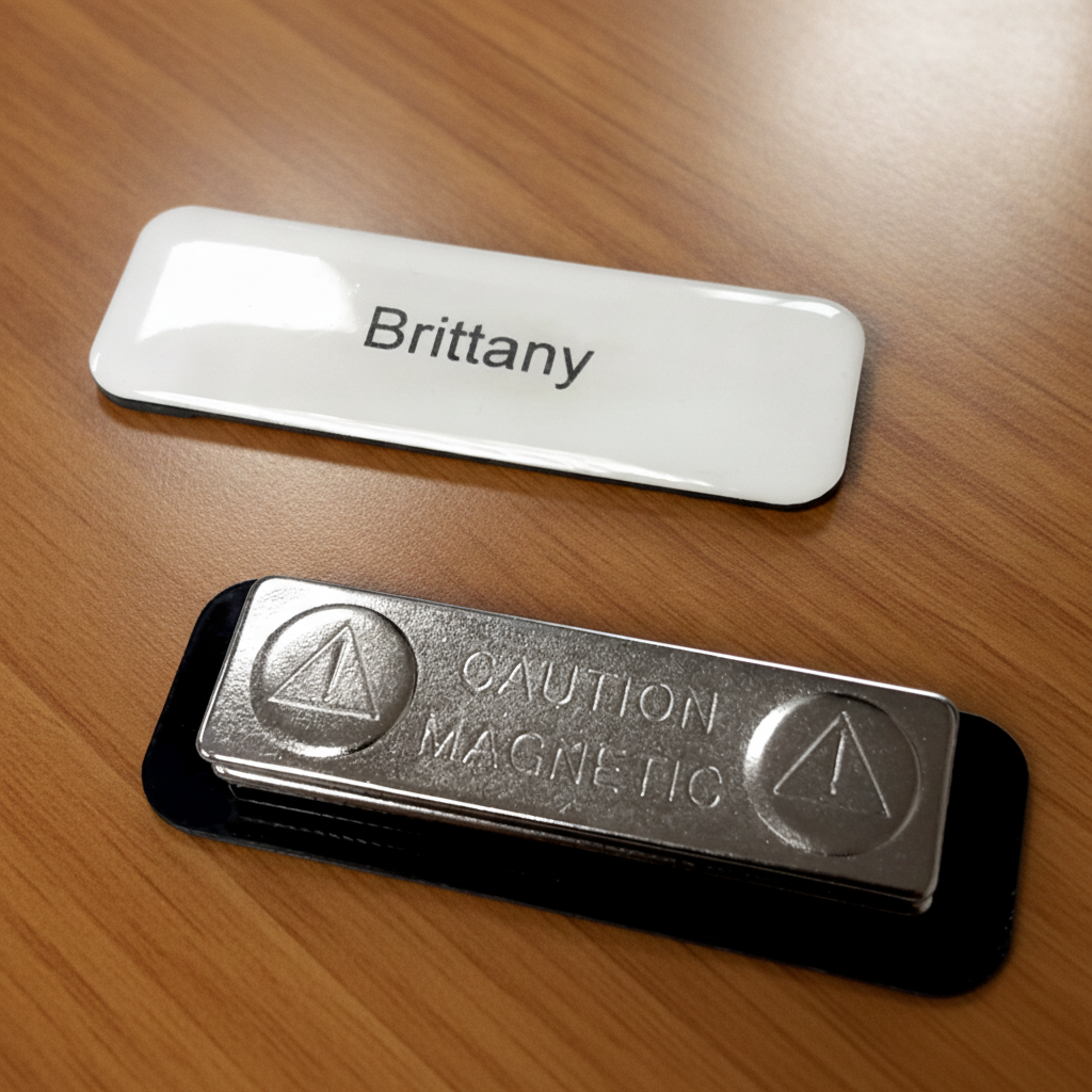 Custom Glazed Name Badge