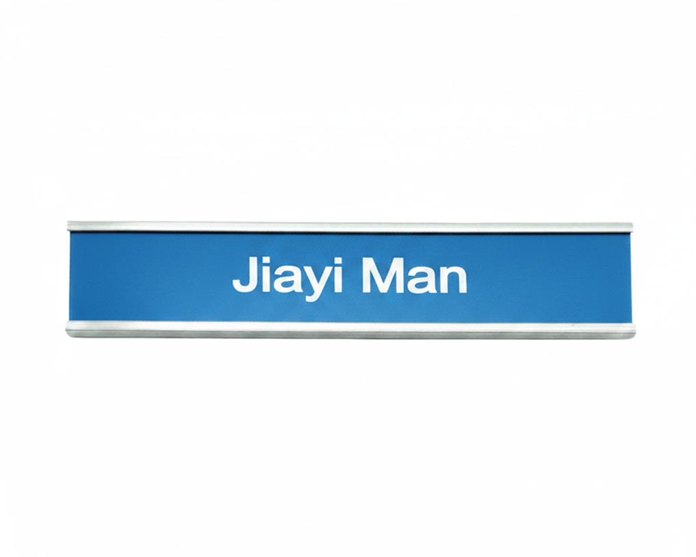 Interchangeable Office Name Plate