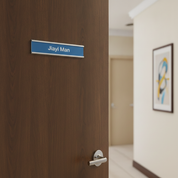Interchangeable Office Name Plate