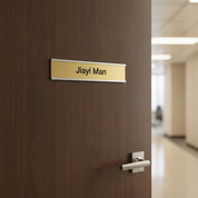 Interchangeable Office Name Plate