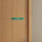 Interchangeable Office Name Plate