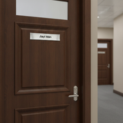 Interchangeable Office Name Plate