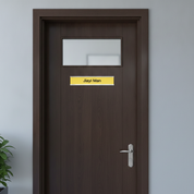 Interchangeable Office Name Plate