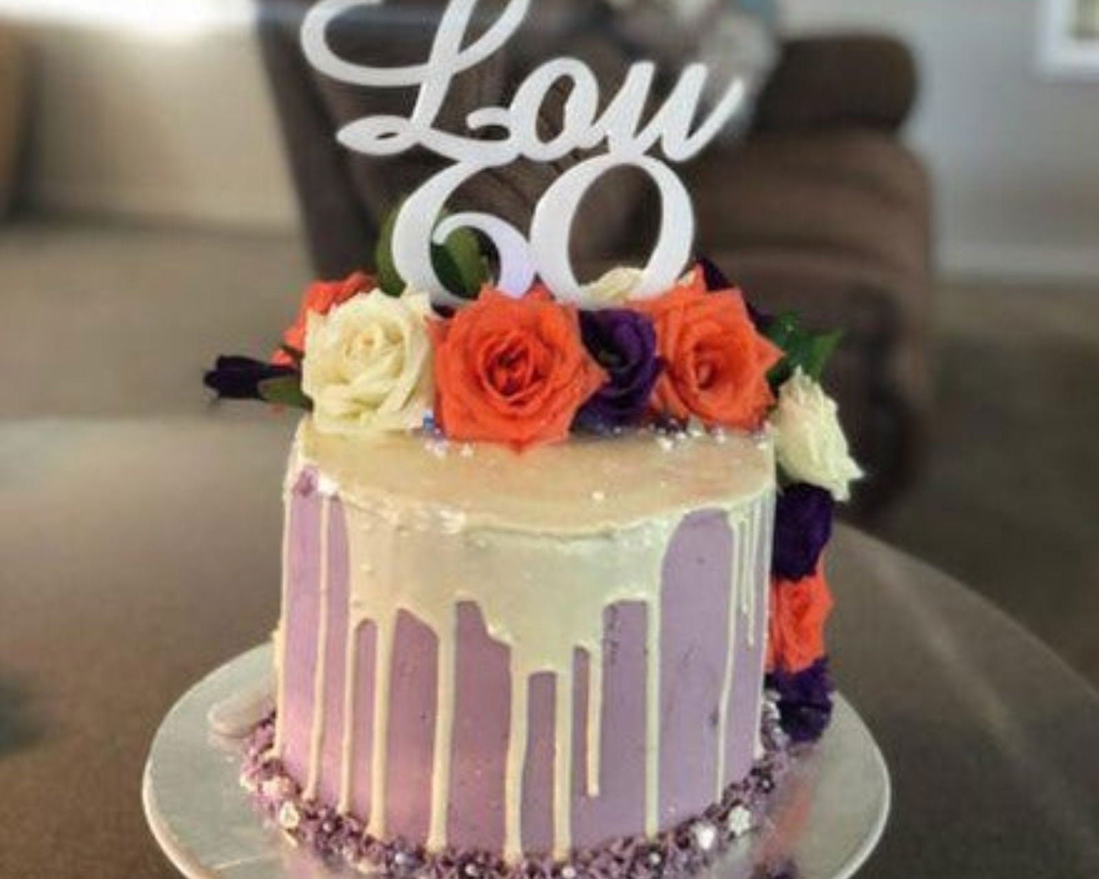 Name and Age Cake Topper sample