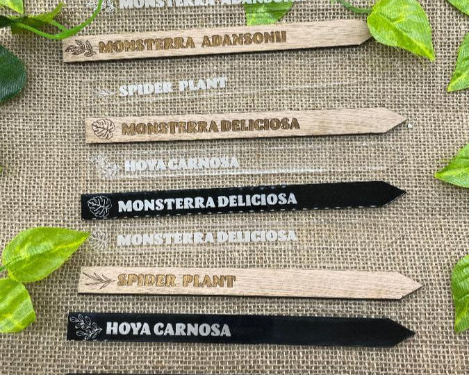 Samples of Outdoor Plant Marker Top view