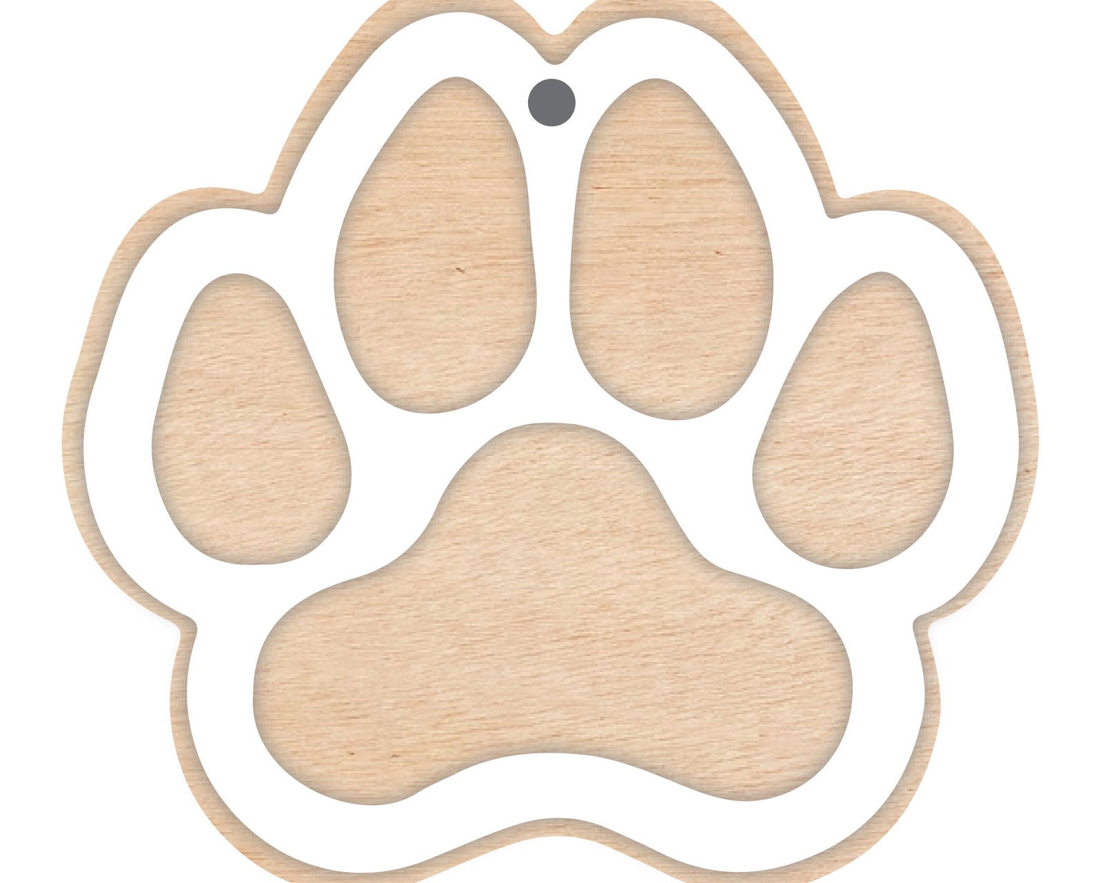 Pet Bauble white template