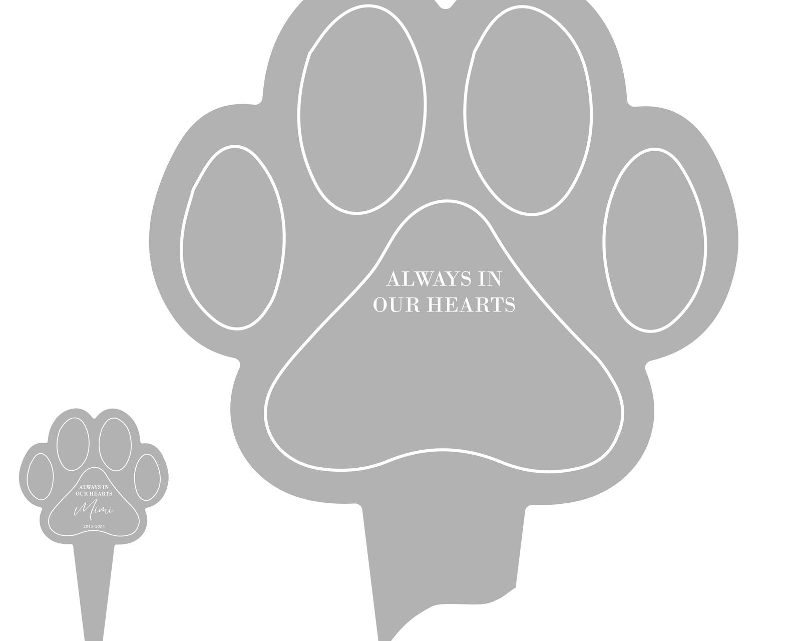 Pet Memorial Stake template