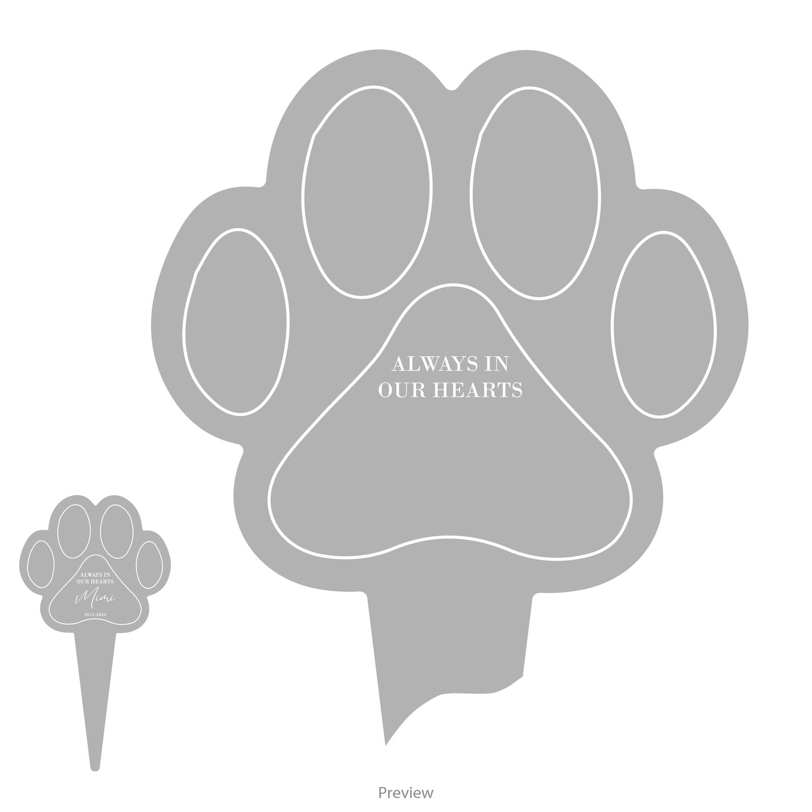 Pet Memorial Stake template