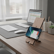 Corporate Wooden Phone Stand Holder with Custom Logo